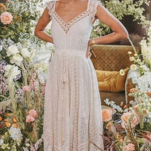 Spell Le Gauze white handkerchief dress size M ***Coming soon***